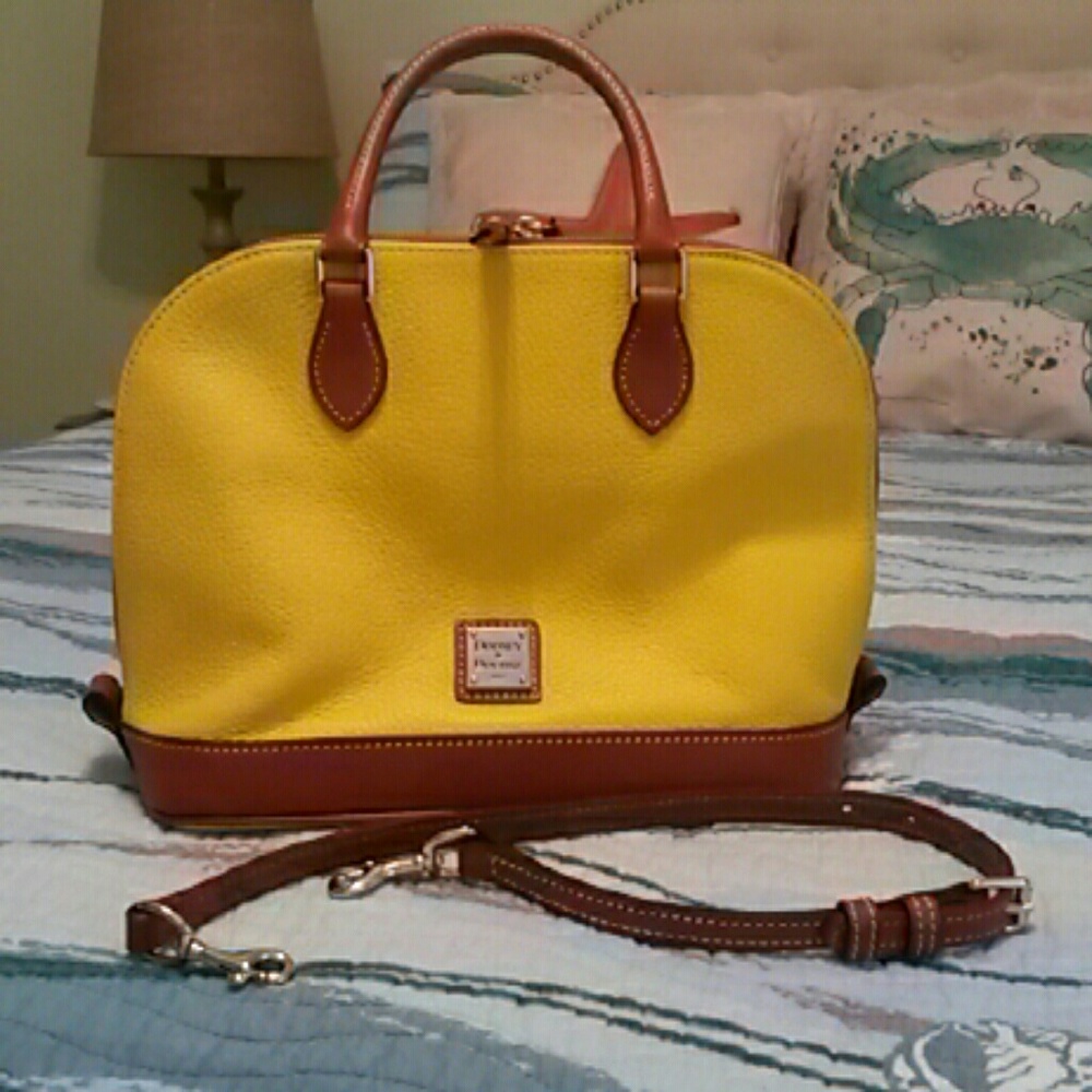 Authentic Yellow Dooney and Burke handbag